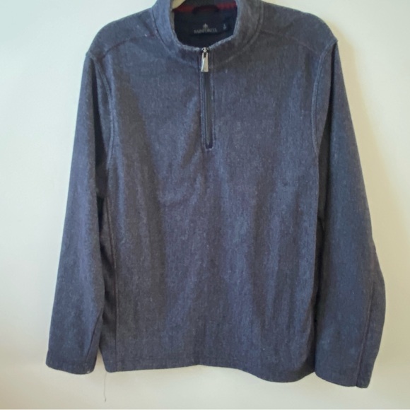 Rainforest Sweatshirt Jacket Mens quarter zip pullover  large - Picture 1 of 9